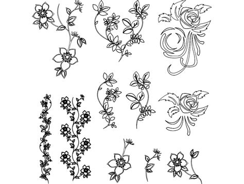 Download Free Frame flower plant DXF Files