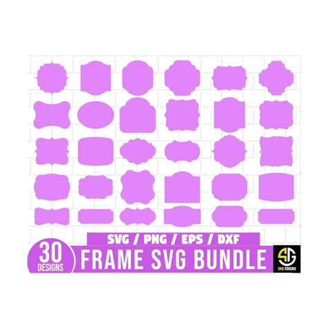 Download Free Frames SVG - Labels SVG - Bundle Files DXF Files
