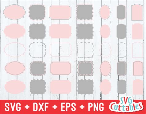 Download Free Frames SVG - Labels SVG - Bundle Files Free PSD Mockups