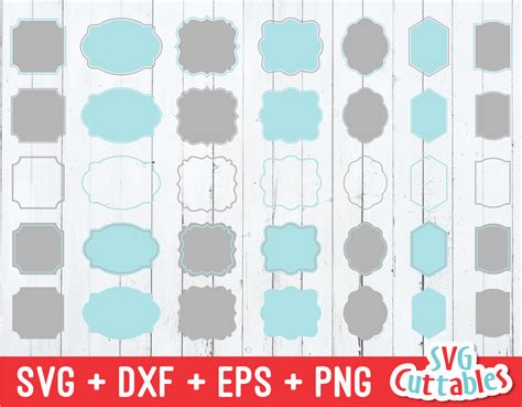 Download Free Frames SVG - Labels SVG - set B Commercial Use Free PSD Mockups