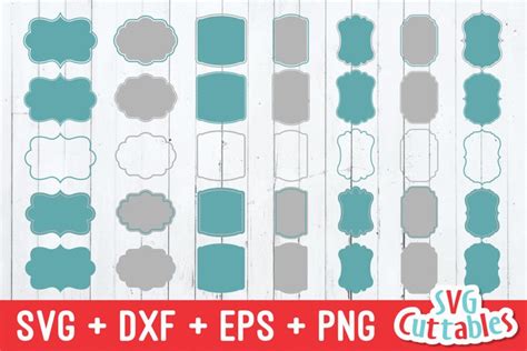 Download Free Frames SVG - Labels SVG - set D Files Free PSD Mockups