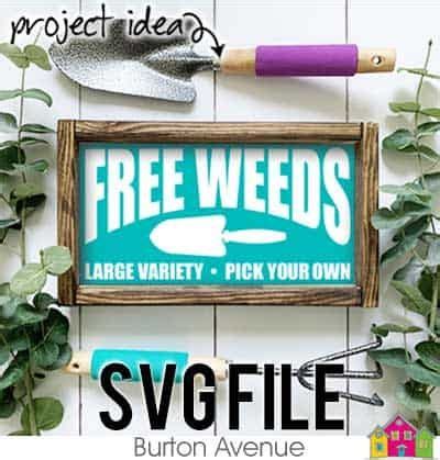 Download Free Free Weeds - SVG File for Spring Cameo