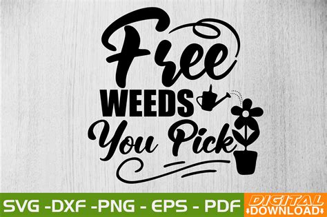 Download Free Free Weeds - SVG File for Spring Commercial Use DXF Files