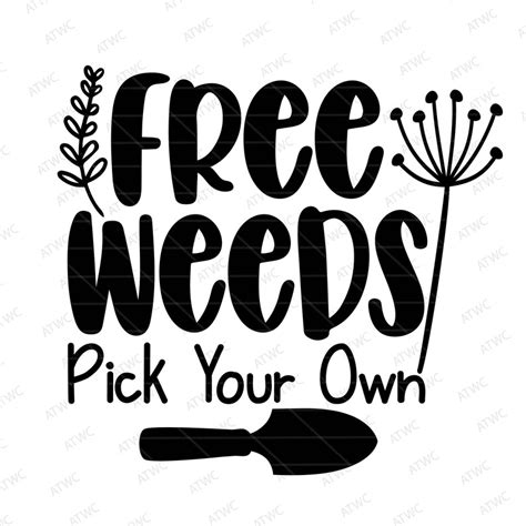 Download Free Free Weeds - SVG File for Spring Cut Files