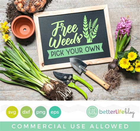 Download Free Free Weeds - SVG File for Spring Cut Images