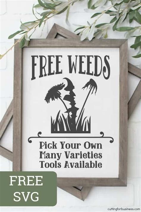 Download Free Free Weeds - SVG File for Spring Files Free PSD Mockups