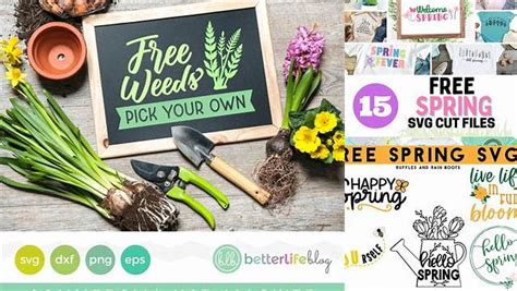 Download Free Free Weeds - SVG File for Spring For Silhouette