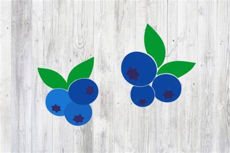 Download Free Fresh Blueberries SVG Cut File - Home Vector Easy Edite