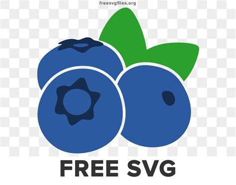 Download Free Fresh Blueberries SVG Cut File - Home Vector Silhouette