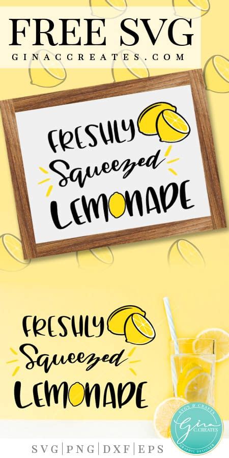 Download Free Fresh Squeezed Lemonade SVG Cut File Commercial Use For Crafts