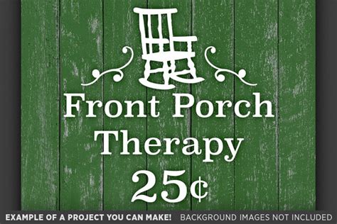 Download Free Front Porch Therapy SVG File - Funny Country Sign Svg File - 732 Files