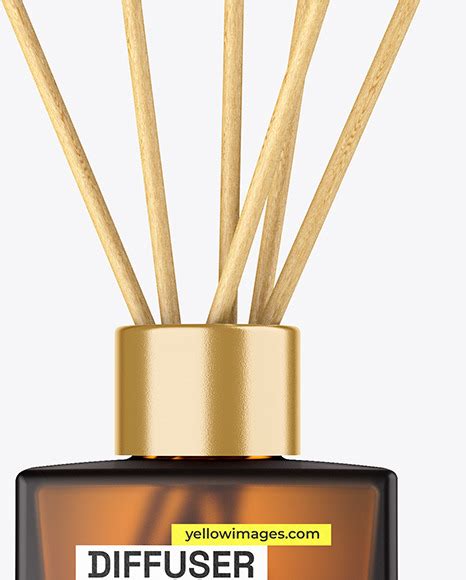 Download Free Frosted Amber Diffuser Bottle Mockup PSD TIFF Files PSD Files