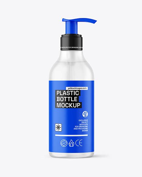 Download Free Frosted Cosmetic Bottle with Pump Mockup PSD Generator PSD Files