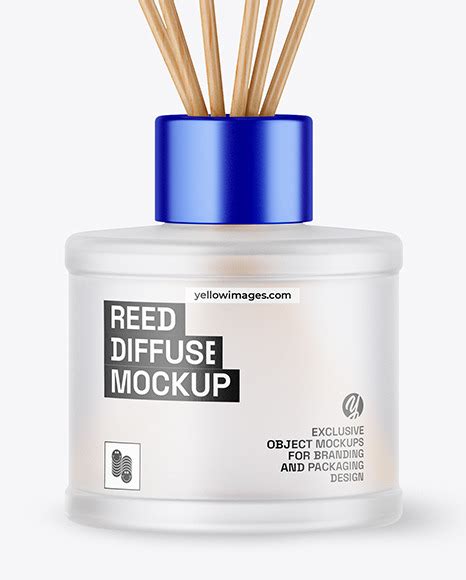 Download Free Frosted Diffuser Bottle with Tube Mockup PSD Generator PSD Files