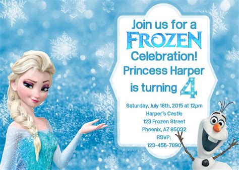 Free Frozen Invitation Template Download