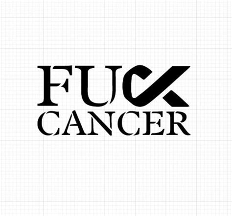 Download Free Fuck Cancer For Silhouette