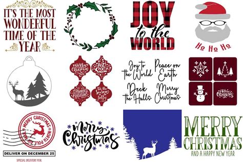 Download Free Fun Christmas SVG Cut File Commercial Use