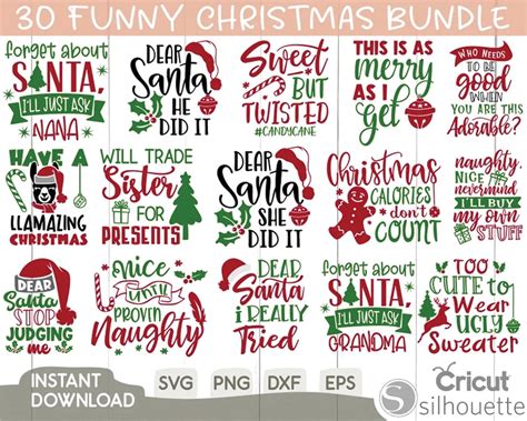 Download Free Fun Christmas SVG Cut File Cut Files