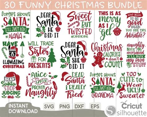 Download Free Fun Christmas SVG Cut File Files for Cricut