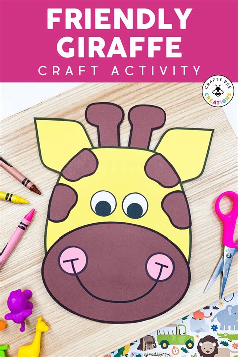 Download Free Fun giraffe illustration For Crafts