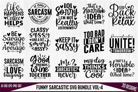 Download Free Funny - Sarcastic bundle SVG Commercial Use DXF Files