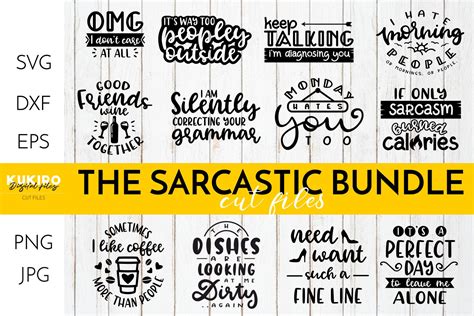 Download Free Funny - Sarcastic bundle SVG Cut Files