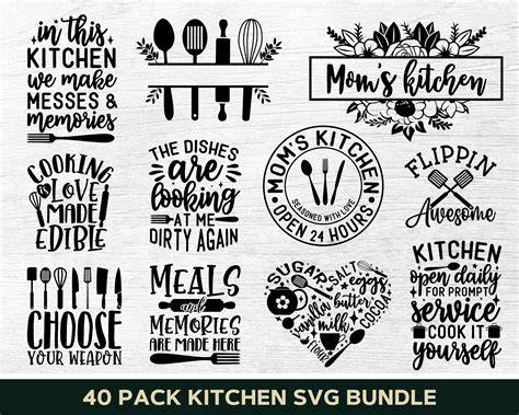 Download Free Funny Kitchen Sign SVG Cut File Silhouette