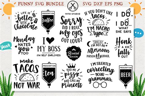 Download Free Funny SVG bundle - SVG DXF EPS PNG | M4 DXF Files