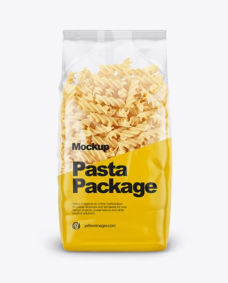 Download Free Fusilli Pasta Mockup - Front View PSD Generator