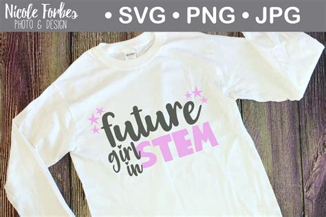 Download Free Future Girl In STEM SVG Cut File Crafts