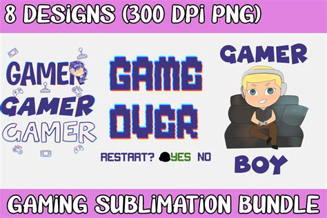 Download Free GAMING ON Sublimation Commercial Use