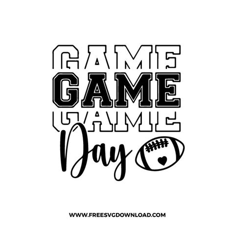 Download Free Game Day Cut Files