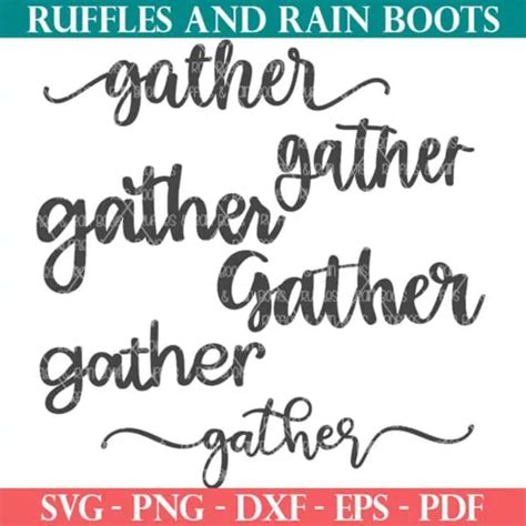 Download Free Gather SVG Cut Files Crafts