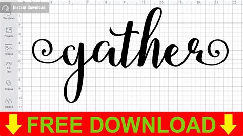 Download Free Gather SVG Cut Files for Cricut Machine