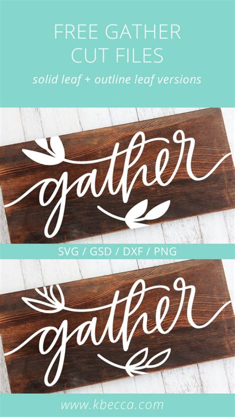Gorgeous Gatherings Made Easy: Unleash Your Creativity with Free Gather SVG