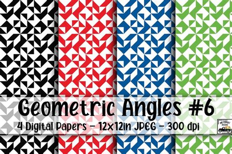Download Free Geometric Angles Digital Papers Files DXF Files