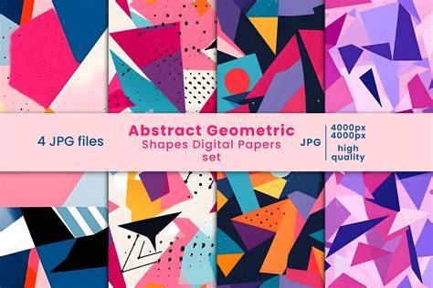Download Free Geometric Digital Background Papers Files For Crafts