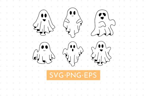 Download Free Ghost SVG vector shape Creativefabrica For Crafts