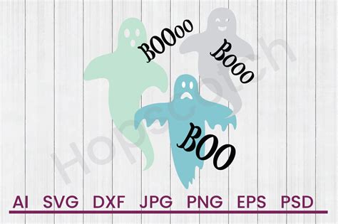 Download Free Ghosts Boo - SVG File, DXF File Cricut SVG DXF Files