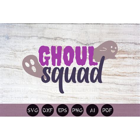 Download Free Ghoul Squad SVG Cut File DXF Files