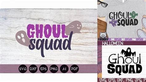Download Free Ghoul Squad SVG Cut File Files DXF Files