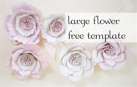 Free Giant Paper Flower Templates