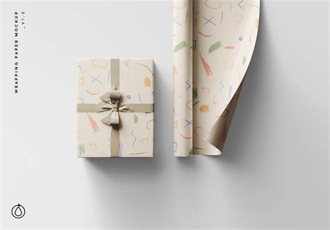 Download Free Gift Wrapping Paper Mockup Bundle PSD Templates Object Mockups Images