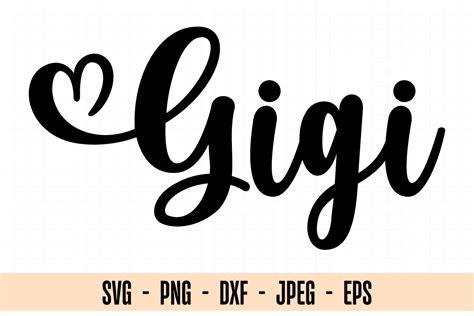 Download Free Gigi SVG DXF Files