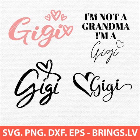 Download Free Gigi SVG Files DXF Files