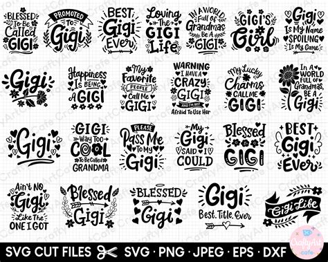 Download Free Gigi SVG Files For Crafts