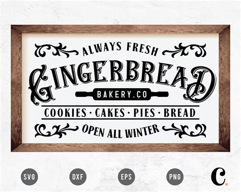 Download Free Gingerbread Bakery Cameo