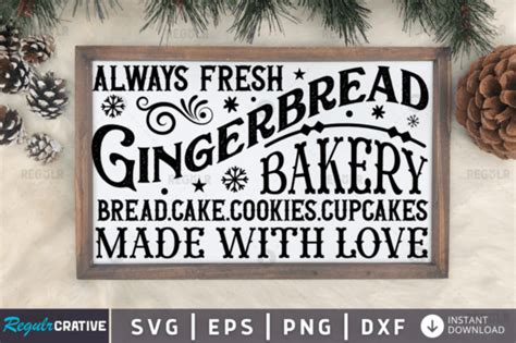 Download Free Gingerbread Bakery Creativefabrica