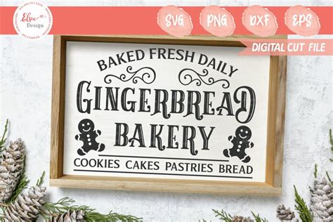 Download Free Gingerbread Bakery Cut Files