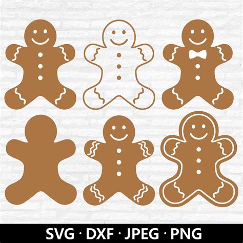 Download Free Gingerbread Man SVG, Gingerbread Man DXF, Cuttable File Cricut SVG